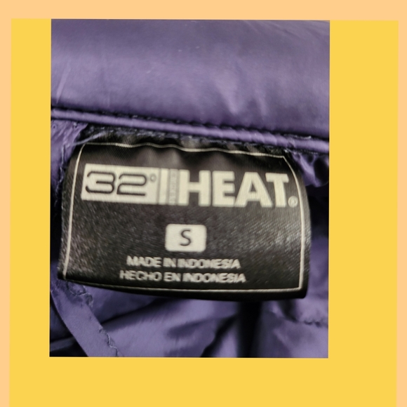 32 DEGREE HEAT WOMAN'S PURPLE VEST S EUC - Picture 4 of 6